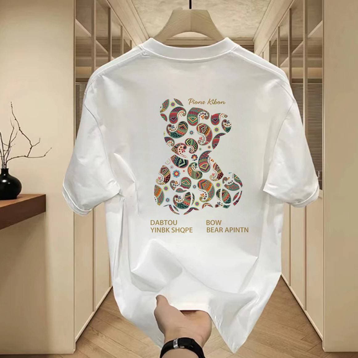 2024Men's high-quality round-neck pullover short-sleeved t-shirt