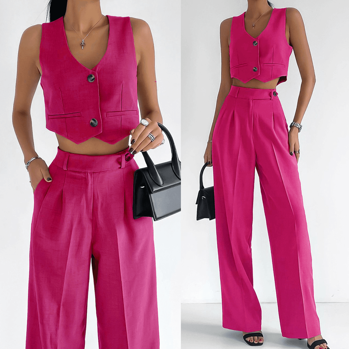 Fashionable Casual Vest Commuting Old Money Style Suit For Women