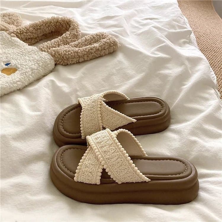 thick Slippers And New Women's Long Dresses With Short Skirts And Beach Pants
