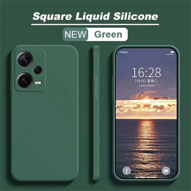 Liquid Silicone Case For Xiaomi 13 12 Plus Turbo Soft Cases Redmi Note 12S 11 10 9 8 Pro 11S 5G Protection Cover