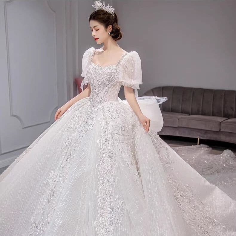 Women's Wedding dress for small brides,summer wedding dress