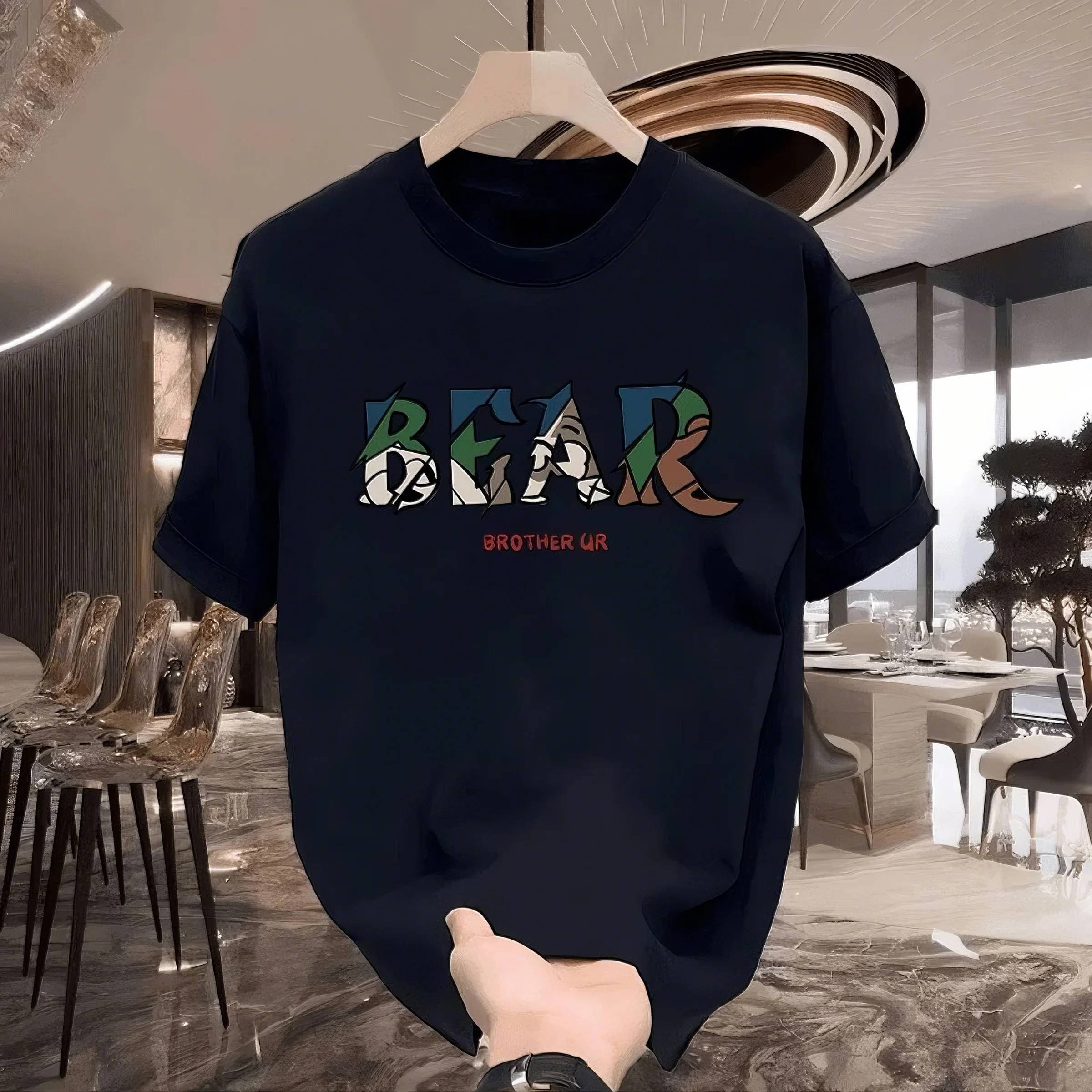 2025 Summer Loose Men And Women Pullover 100% Cotton Short Sleeve T-shirt