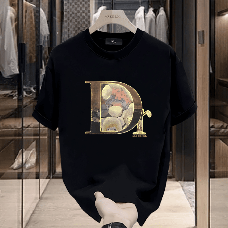 men's 100% cotton high quality round neck pullover short sleeve t-shirt