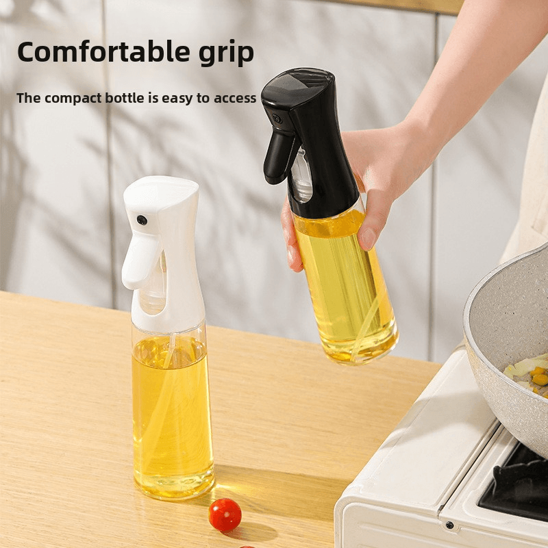 Food-Grade Oil Spray Bottle For Kitchen & BBQ - Press-Type Misting Dispenser With Adjustable Nozzle Leak-Proof Design​