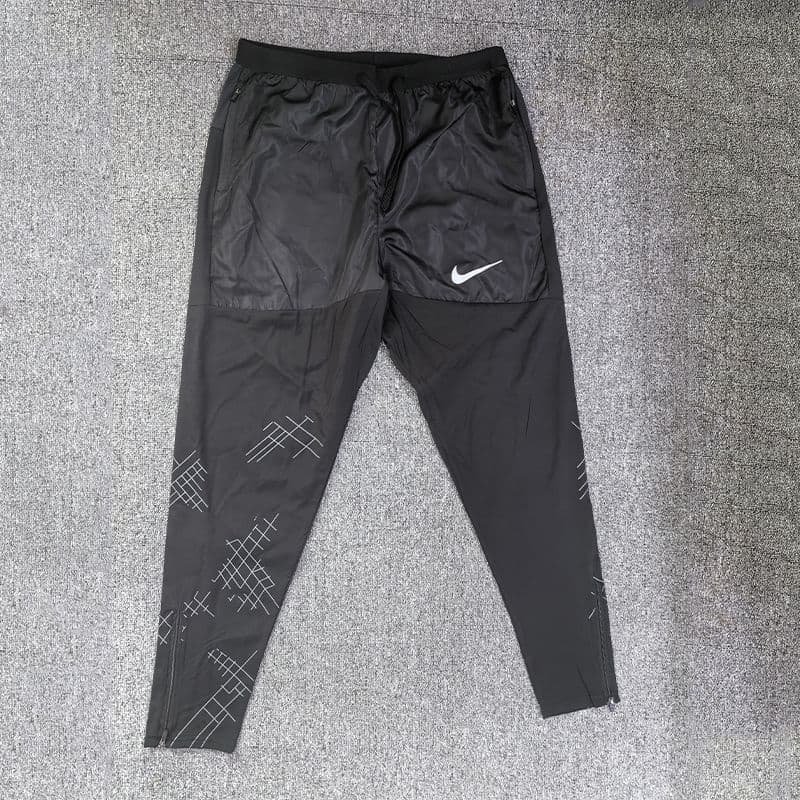 Pantalon de sport à séchage rapide pour homme et femme, respirant, coupe droite, idéal pour la course à pied et le marathon. Fermeture éclair.