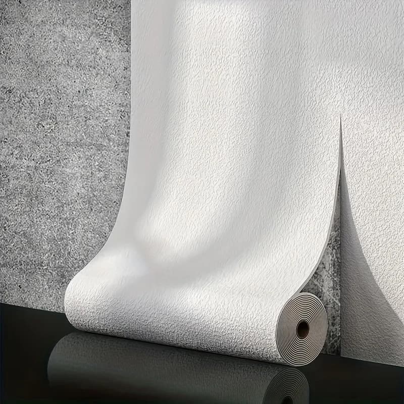 Self-Adhesive Wallpaper Linen Foam Background Bedroom Cozy Home Waterproof Moisture-Proof Wall Stickers Rental Room