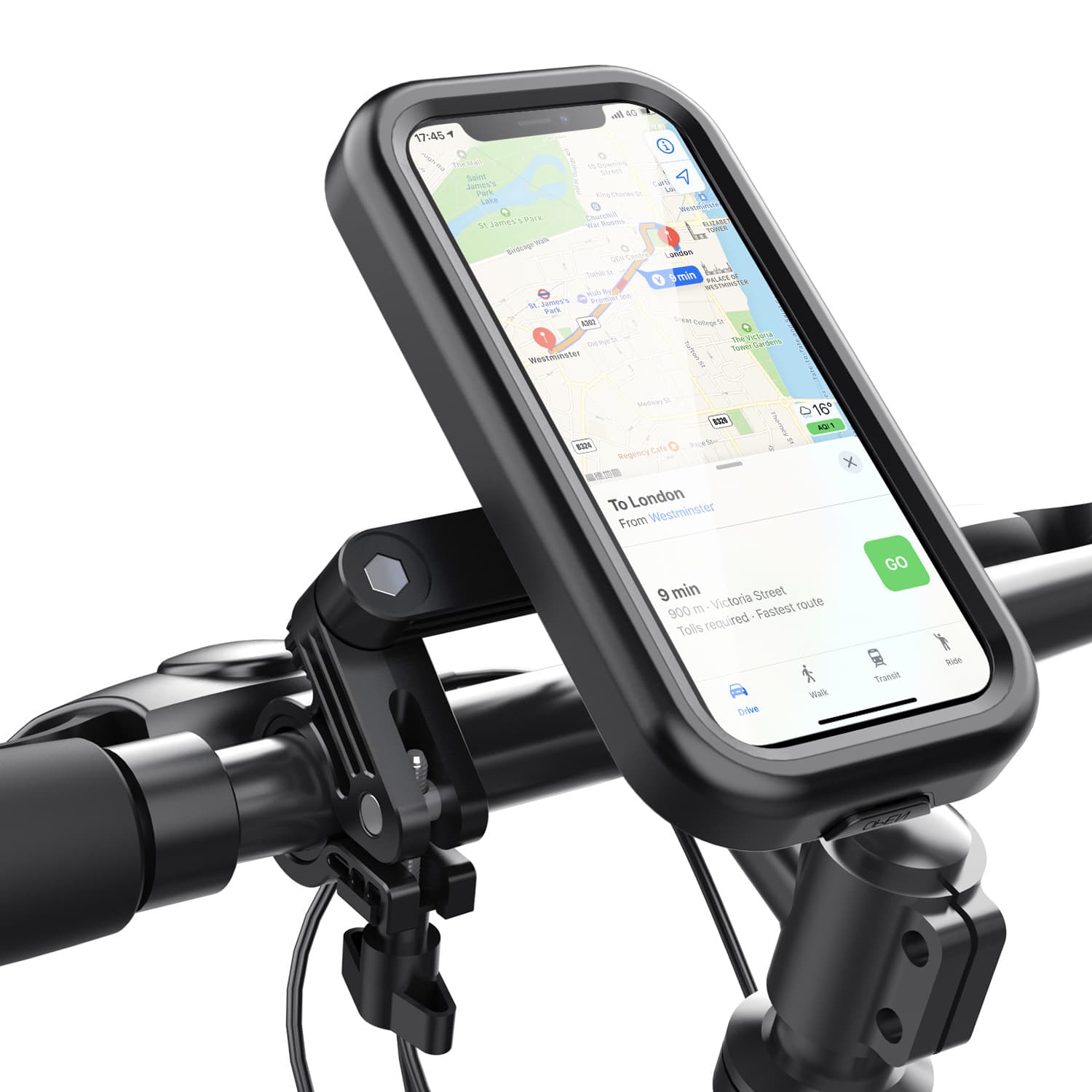 Riding mobile phone waterproof shell bicycle electric car mobile phone bracket takeaway rider mobile phone waterproof shell bracket XK
