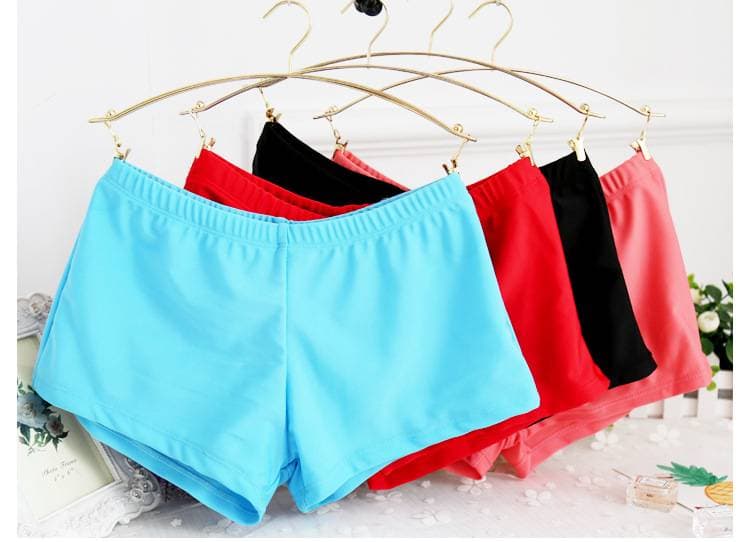 Women's Swimming Trunks Anti-exposure Boxer Sports Yoga Shorts Safety Beach Pants