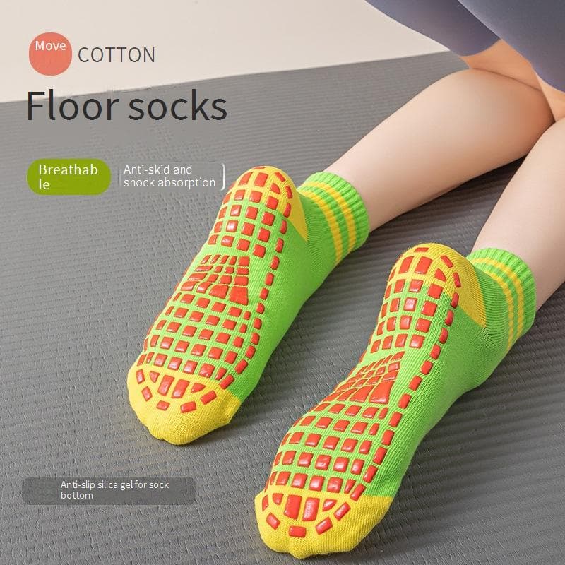 Women's Socks Mid Tube Non Slip Trampoline Socks Playground Socks Early Education Socks Yoga Socks Parent Child Floor Socks