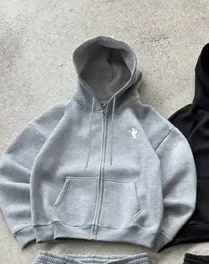 Ensemble sweat à capuche et sweat-shirt tendance avec logo poney et poches pour homme 2026