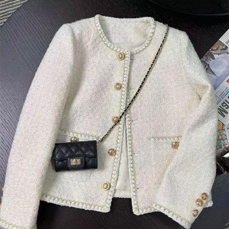 Women's Clothing Small Temperament Celebrity Tweed Jacket