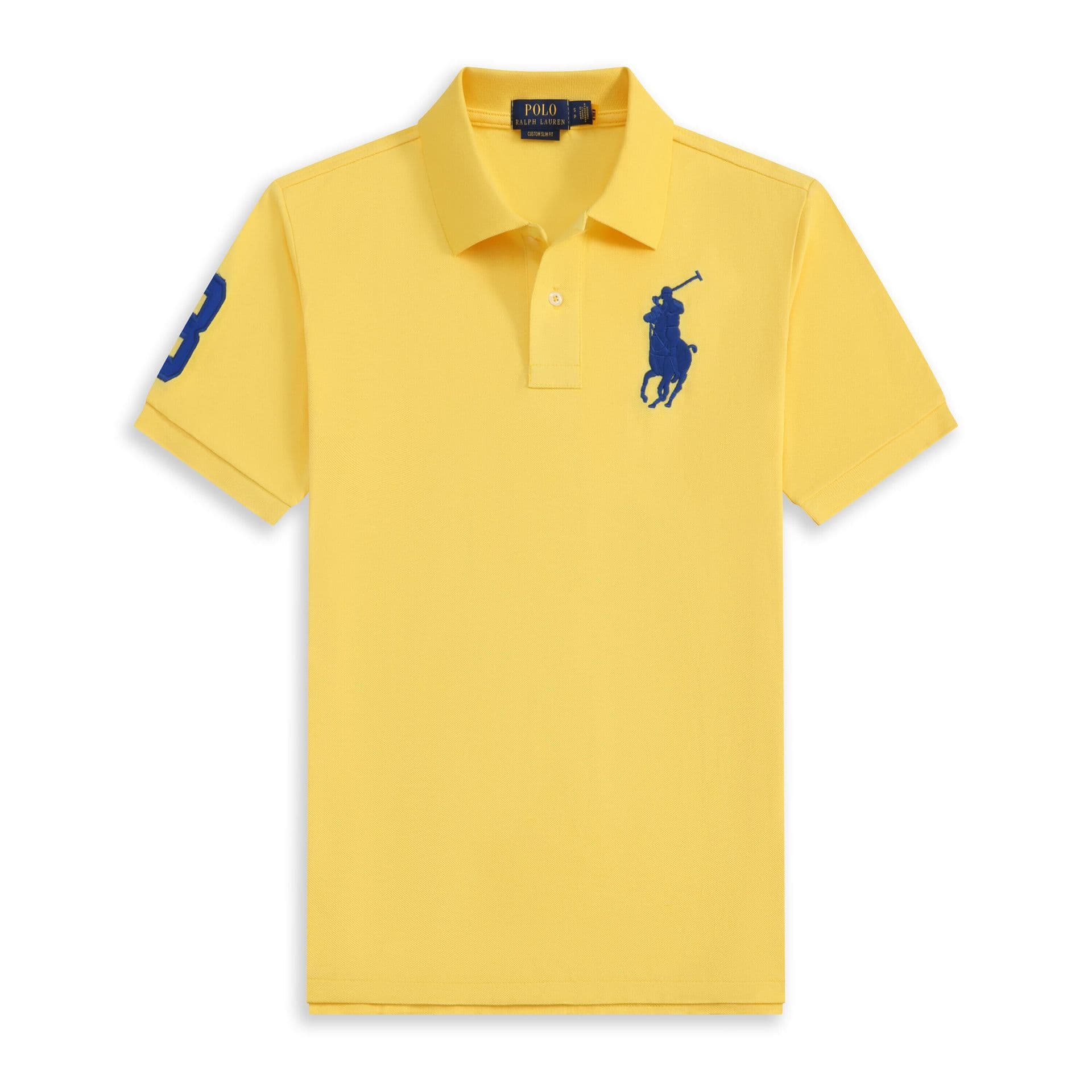 Polo d'été Paul à manches courtes et col polo brodé, style malaisien, en pur coton, pour homme