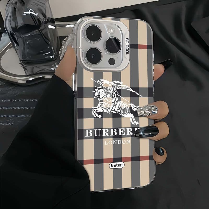 Étui de téléphone portable à motif écossais classique pour iPhone 17 Pro Max, iPhone 16, iPhone 15/14 Pro/13/12/11