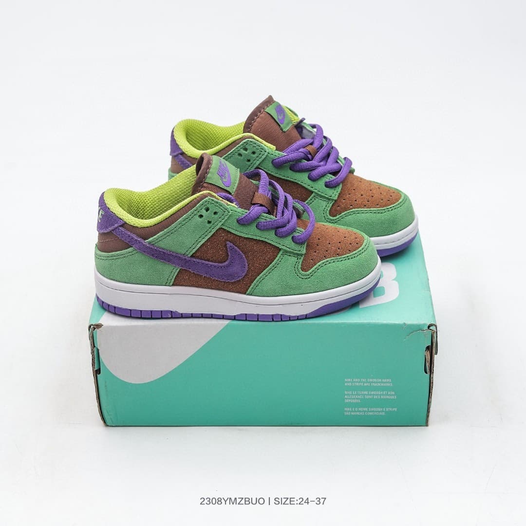 Nouvelle collaboration de chaussures basses pour enfants, chaussures de skate en cuir pour filles et garçons, chaussures décontractées pour étudi