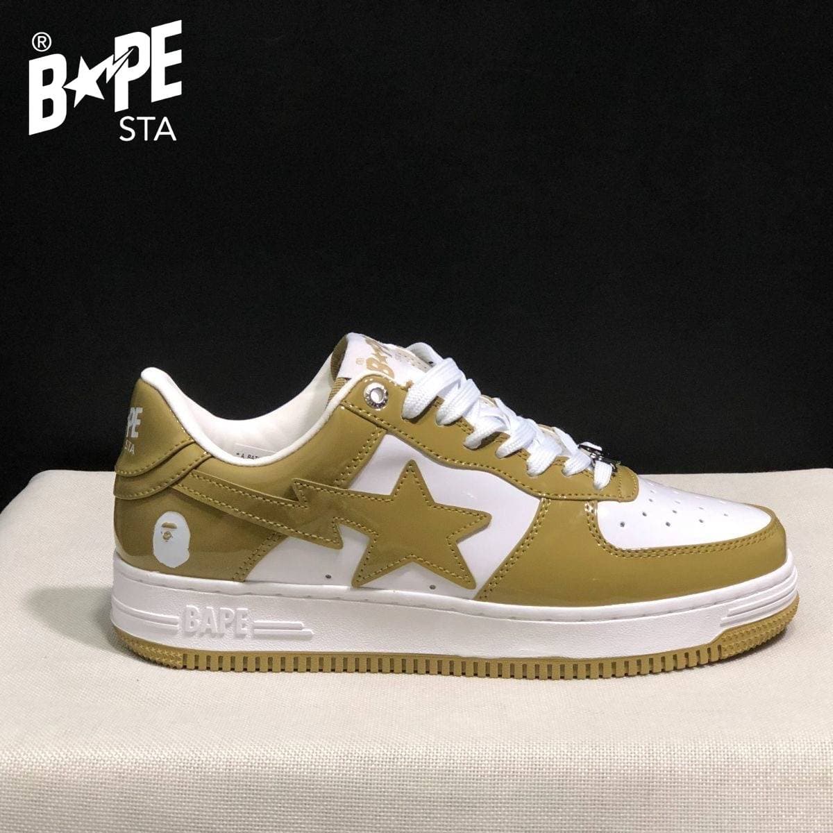 Chaussures de planche classiques Marvel en cuir laqué A BATHING-APE, chaussures de planche Air Force No.1 unisexes