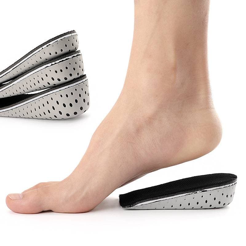 Semelles rehaussantes unisexes – Demi-inserts coussinés en EVA de 2/3/4 cm pour baskets et chaussures habillées