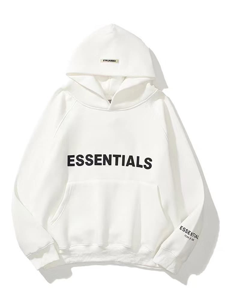 【Livraison gratuite】ES Automne/Hiver Manches Raglan Double Chapeau Haute Rue Marque De Mode Tendance Sweat À Capuche Couple Sweat À Capuche