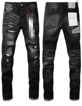 Jean slim pour homme 2026, style décontracté et tendance, en coton déchiré, orné d'écussons brodés.