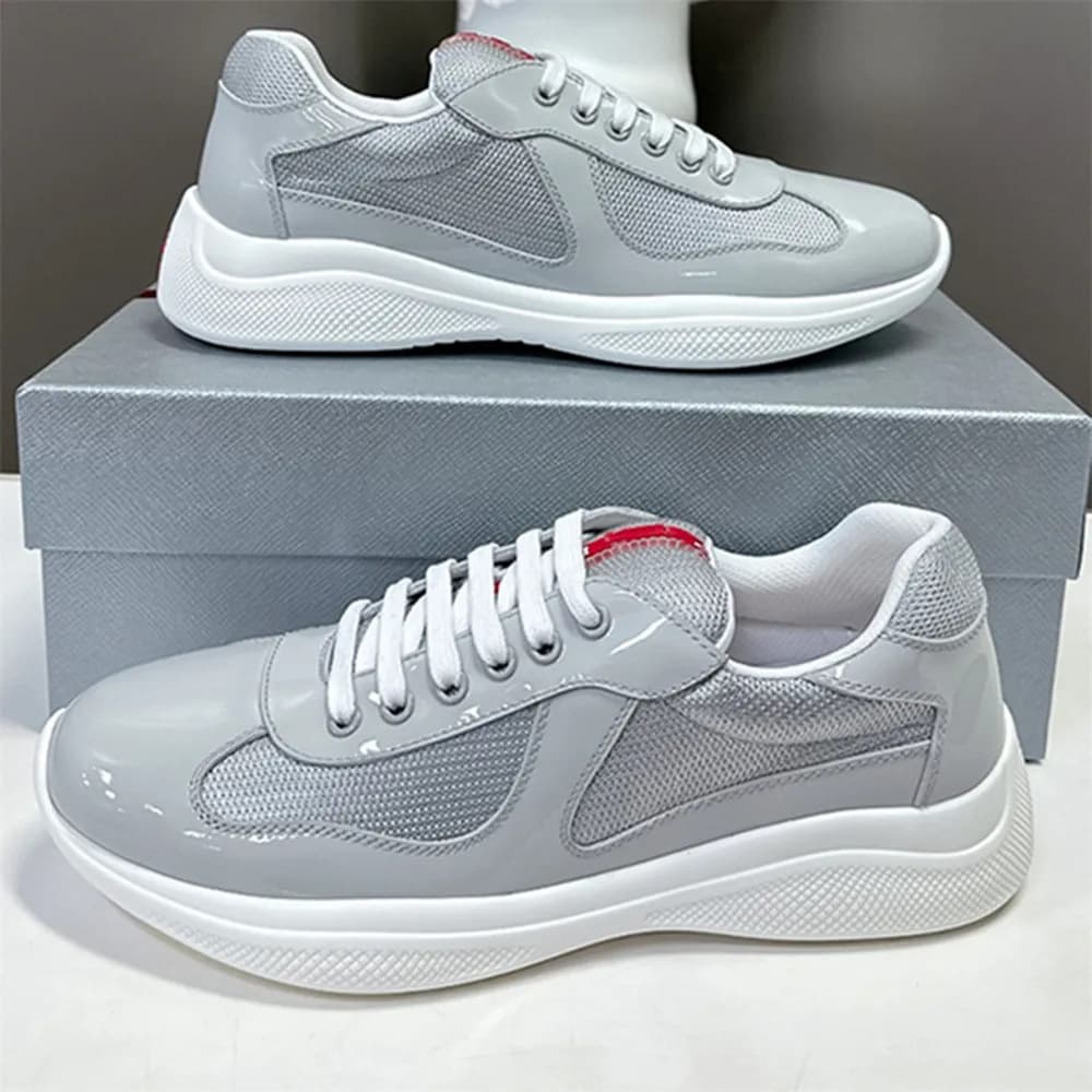 Chaussures de course à bout rond pour femmes, en cuir véritable de haute qualité, confortables, en cuir verni, commerce transfrontalier internatio