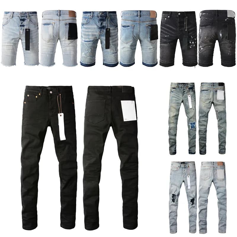 Designer tem_shin_jeans Jeans for men Shorts Hip Hop Casual short Knee lenght jeans clothing 29-40 Size high quality shorts denim