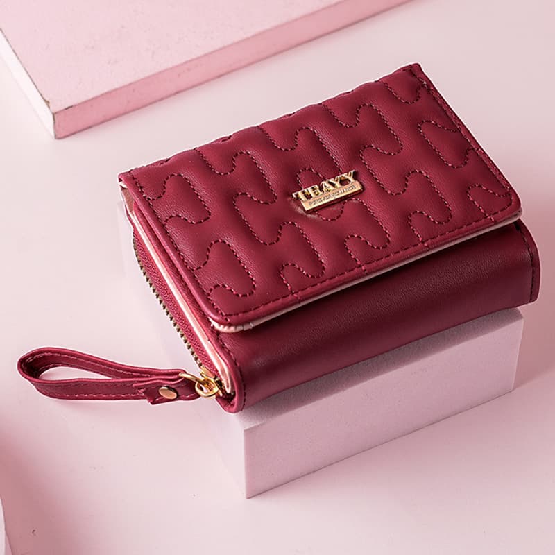 Purse Wallet Clutch Bag Purse Short Multi-card Women's Purse Stylish Zipper Card Bag Women's Purse