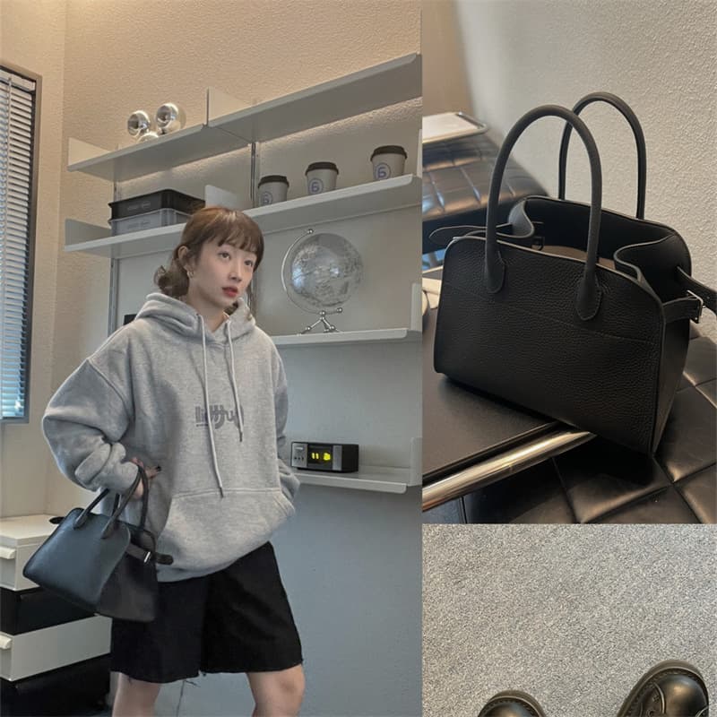Le sac fourre-tout en cuir de vache à couche supérieure Margaux 15 de grande capacité pour les déplacements quotidiens Le même sac à bandouliè