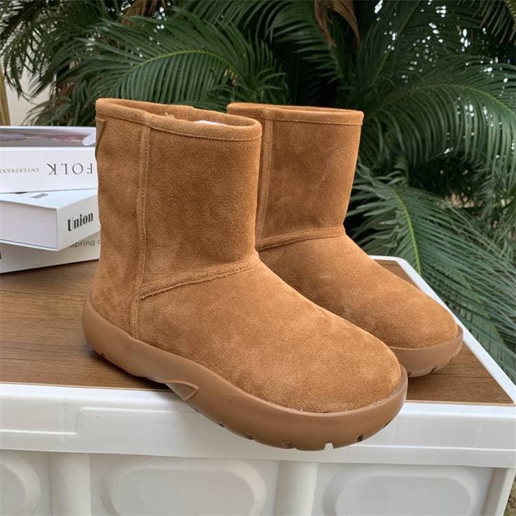 Women's Winter Thickened Warm Snow Boots Northeast Cotton Waterproof Non-slip Short Boots For Beach And Outdoor Sandals