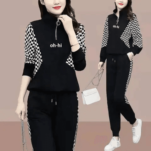 Women's Clothing new spring, autumn and winter women's clothing, sweatshirts, ladies' age reducing pants, sports two piece suits, fashionable