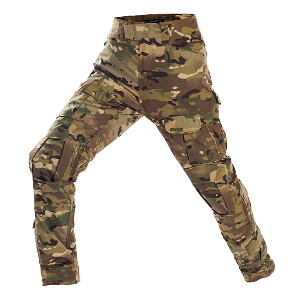 Tactical Pants – Military-Grade Camo Combat Trousers With Knee Pad Slots & Multi-Pockets (MC/CP, FG, BK – Sizes XS-XXXL)