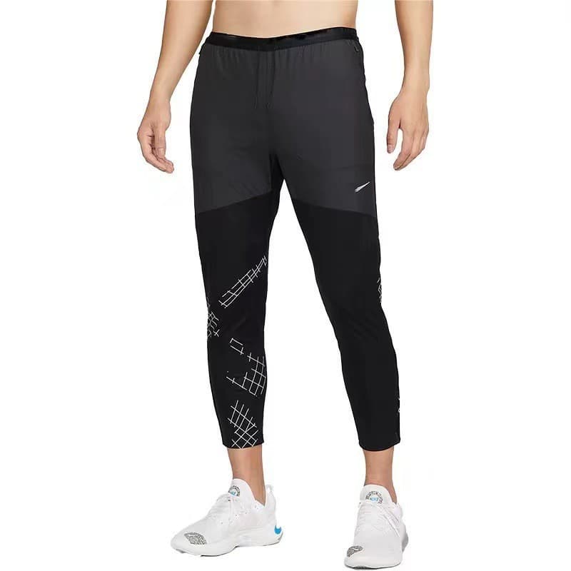 Pantalon de sport Elite Multi-Style pour homme, séchage rapide, respirant, coupe ample, patchwork, idéal pour la course en salle.