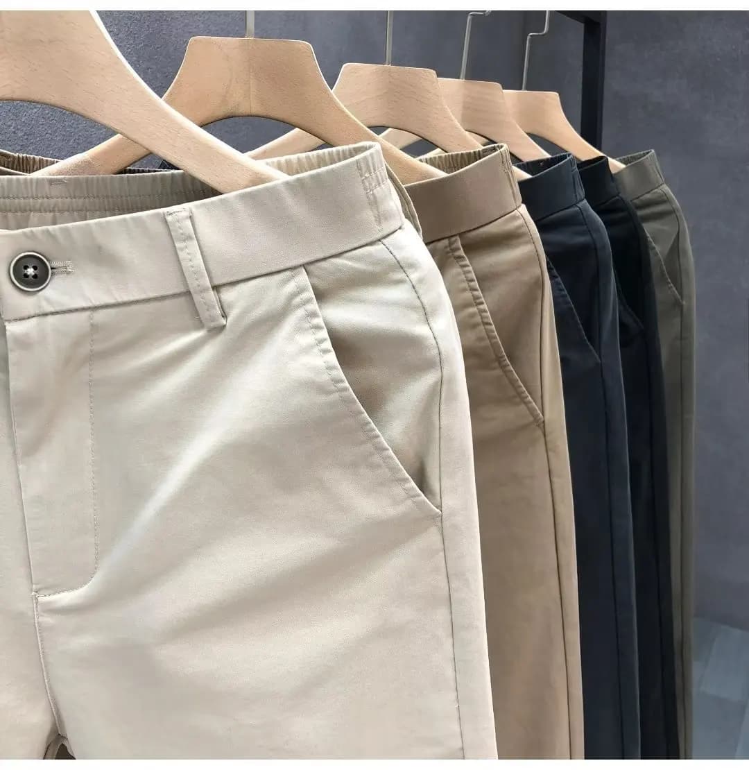 Herren Freizeit Hose Sommer Trend Ige Dünne Baumwolle Kleine Hose Mit Geradem Bein Business Kurze Hose Neuen Stil