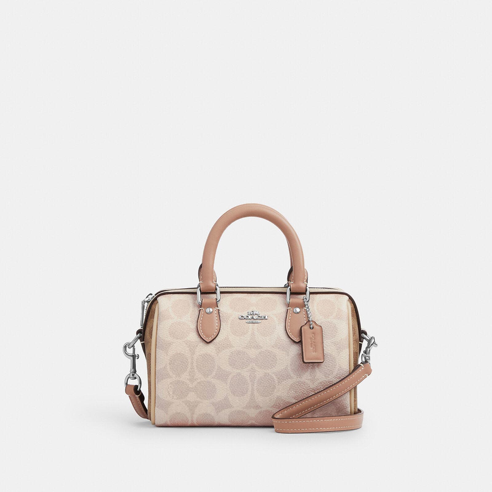 Coach Outlet Style Women's Pvc And Leather Single-Shoulder Crossbody Handbag