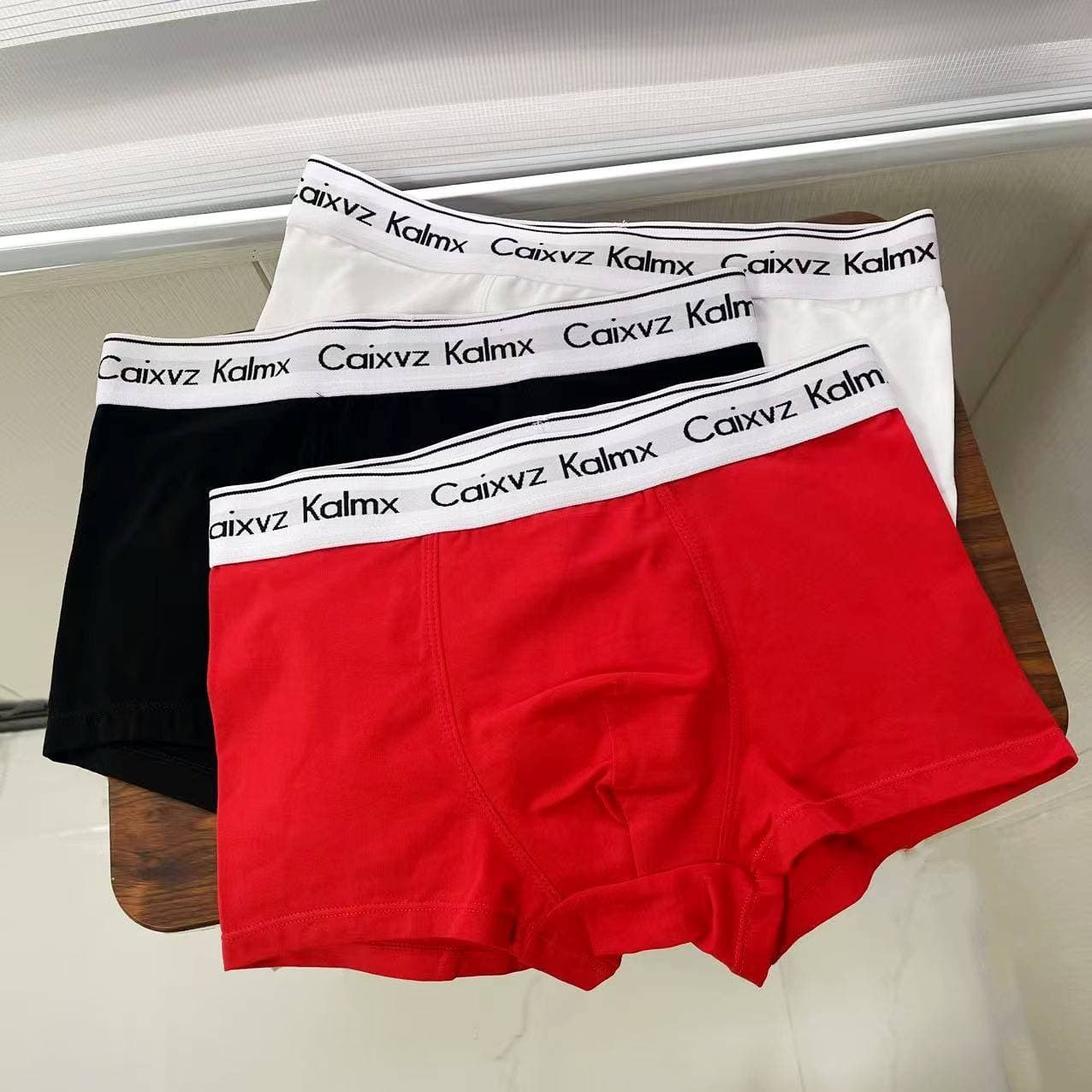 Men's Underwear Cotton Boxer Briefs Mid Waist Boxer Briefs Sports Breathable Sexy Shorts Head-1