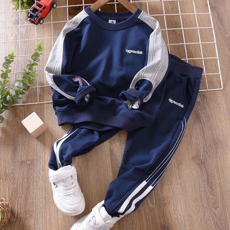 Suit 2023 New Mid Sized Big Boy Handsome Korean Edition Boys' Spring And Autumn Sports Two Piece Set