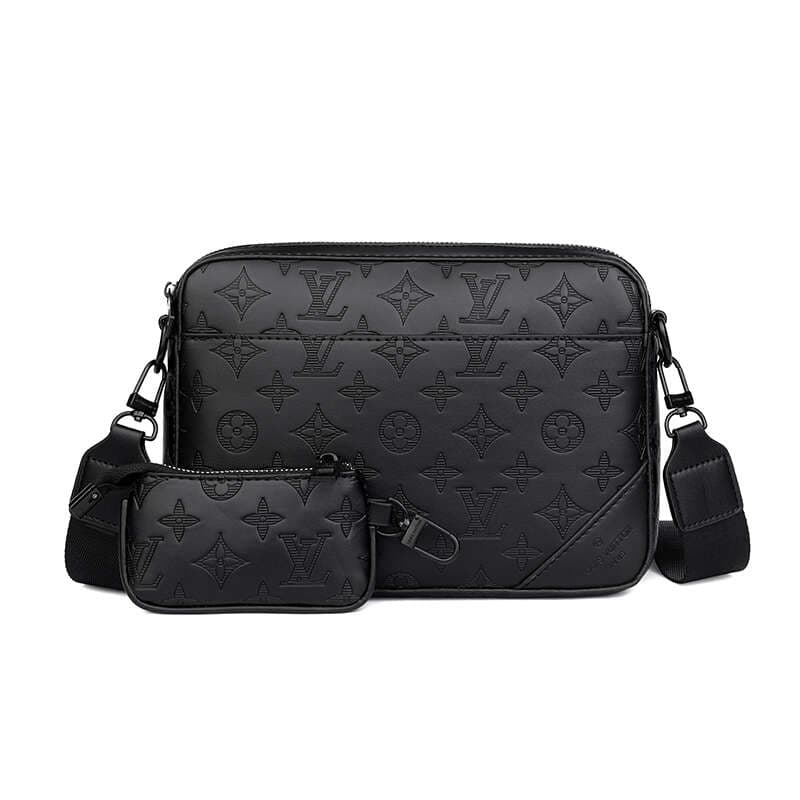 Sac à bandoulière en cuir pour hommes, sac à bandoulière en relief, sacs à bandoulière Vintage pour garçons