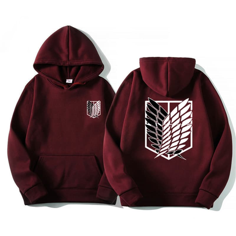 Boy Cross-Border 2D Long Sleeve Attack On Titan Mikasa Eren Survey Corps Hoodie Sweatshirt Jacket Trendy