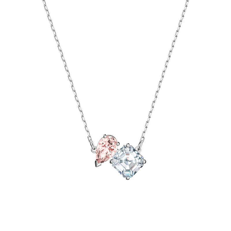 Love Forever Accompany The Heart Necklace Female Element Crystal Clavicle Necklace Female