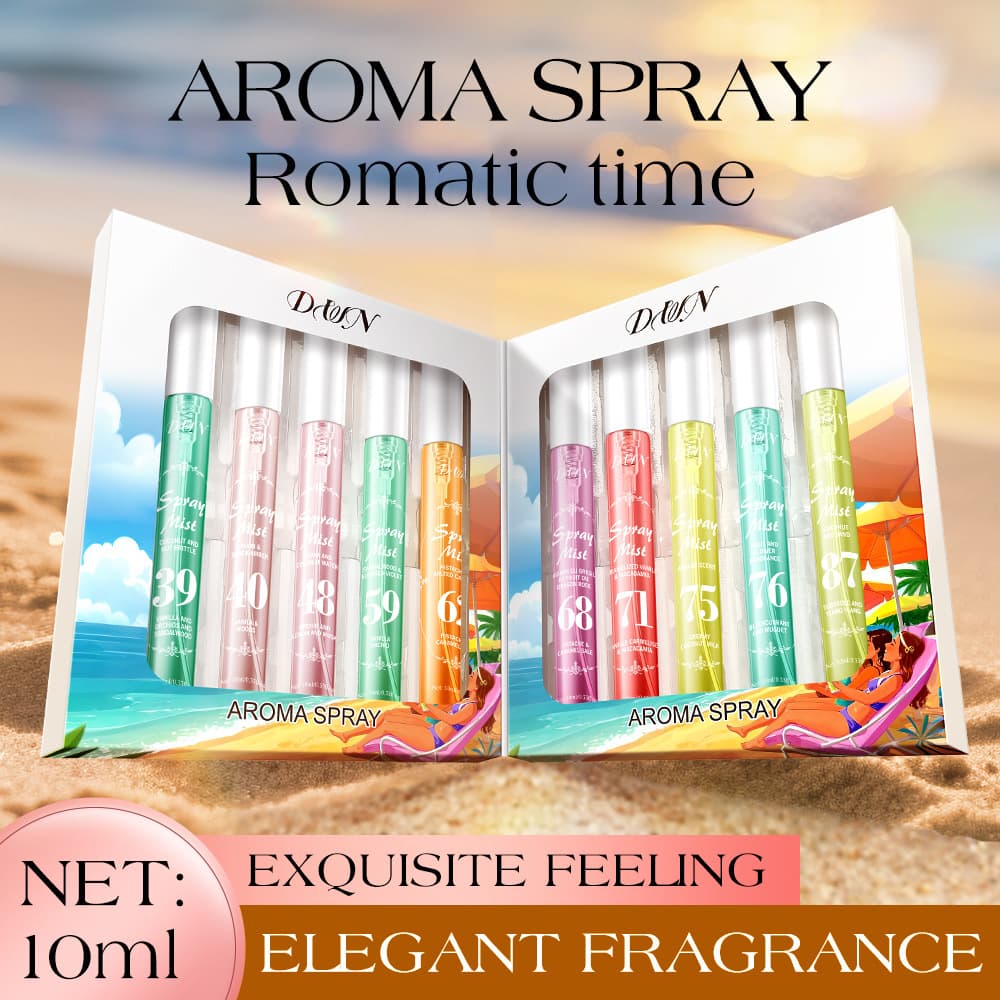 Cross-Border Perfume Brazil Alcohol-Free Digital Book Set 10ml Hair And Body Fragrance Spray Long-Lasting Scent