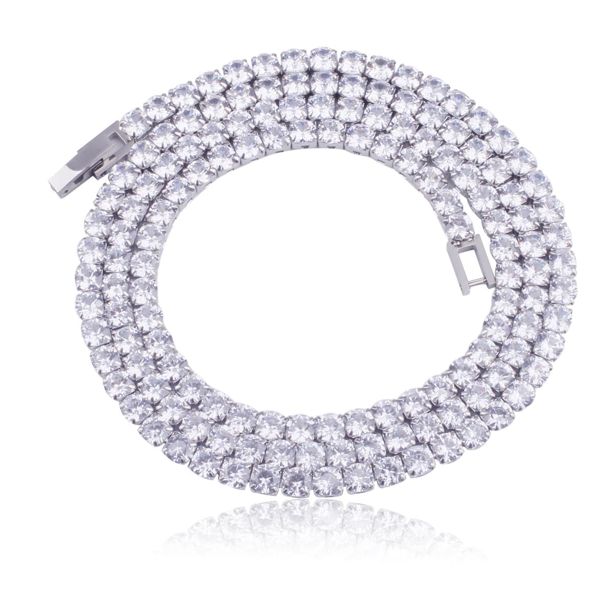 Zircon Necklace Jewelry For Men And Women, High End Hip Hop Elegant And Luxurious Gifts Accessories, Men's Tennis Necklace