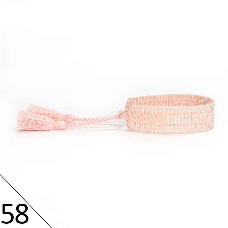 Bracelet unisexe tendance avec lettres tressées