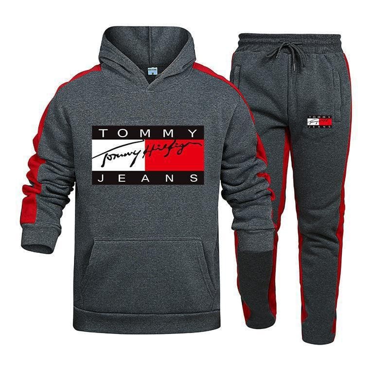 Ensemble 2 pièces de pull à capuche pour hommes, costume de sport décontracté imprimé, souhait transfrontalier européen et américain d'automne