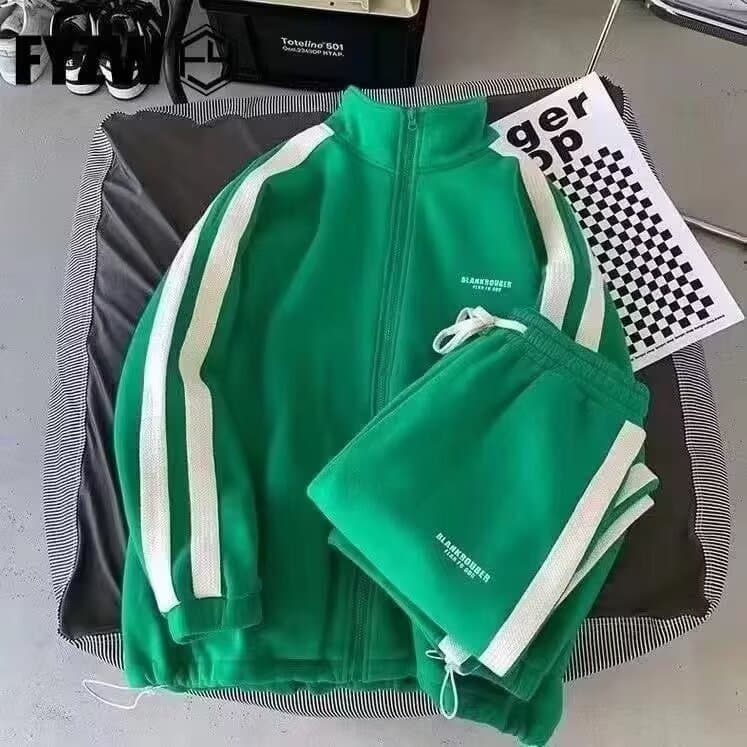 Popular Fried Street Suit, Spring And Autumn Loose Trendy Sweater, Long-sleeved Trousers, Casual Student Sportswear, Two-piece Set For Men