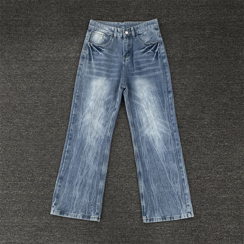 Men's Clothing Jeans 2025 Summer Men's Trend Straight Flared Slim Pants