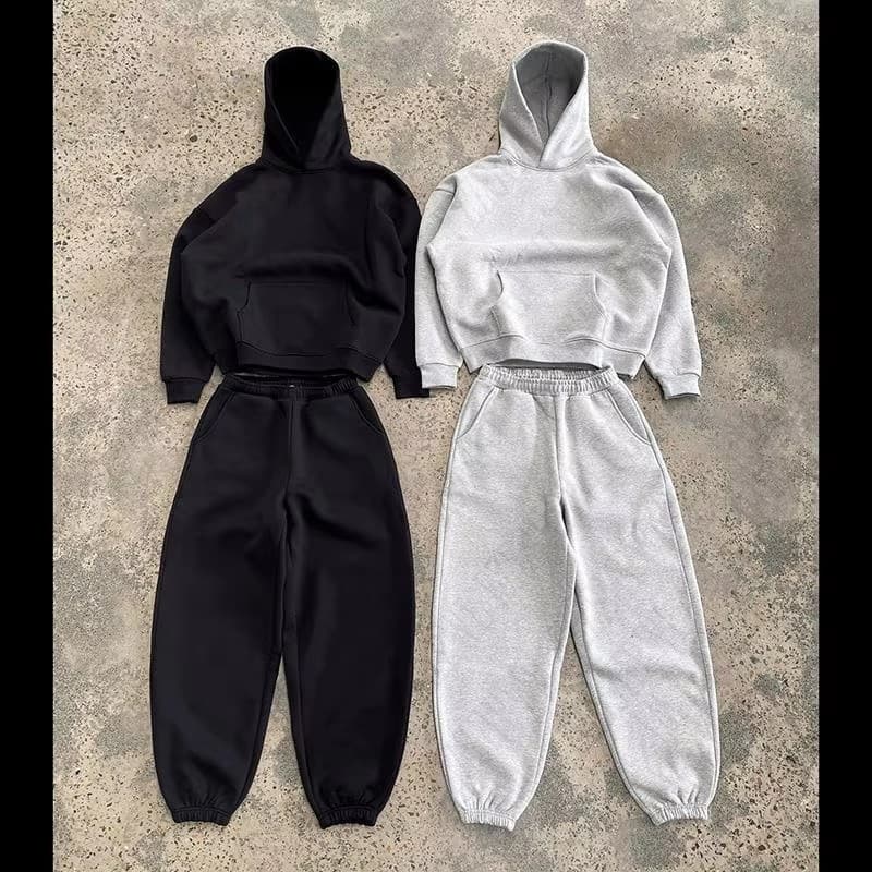 Men's Clothing Hooded Casual Comfortable Street Style All Match Sweatshirt Leggings Suit