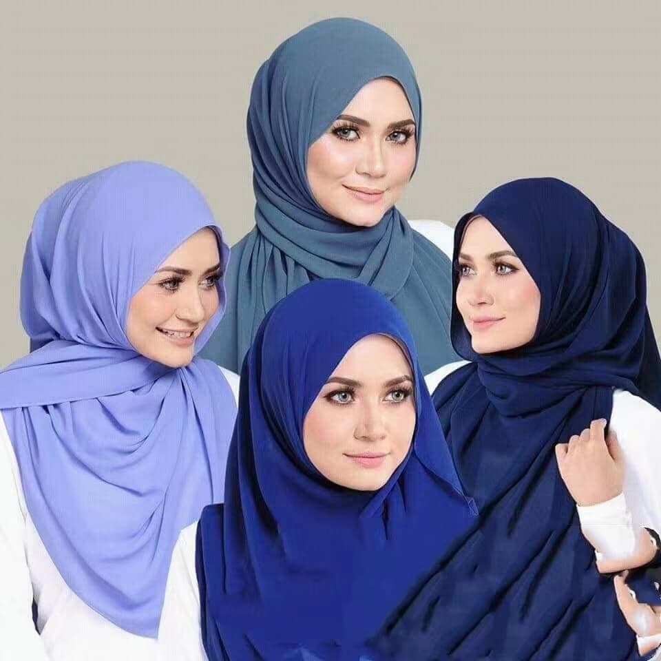 Women's Scarves Pearl Chiffon Scarf For Women, Solid Color Bubble Scarf, All Match Headscarf, Malaysian Silk Scarf