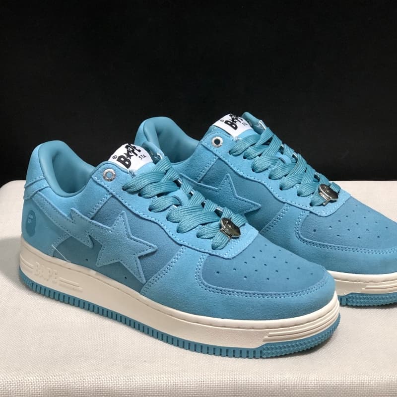 Bapes Sta To Low Ape Head Chaussures de sport basses en cuir laqué classique