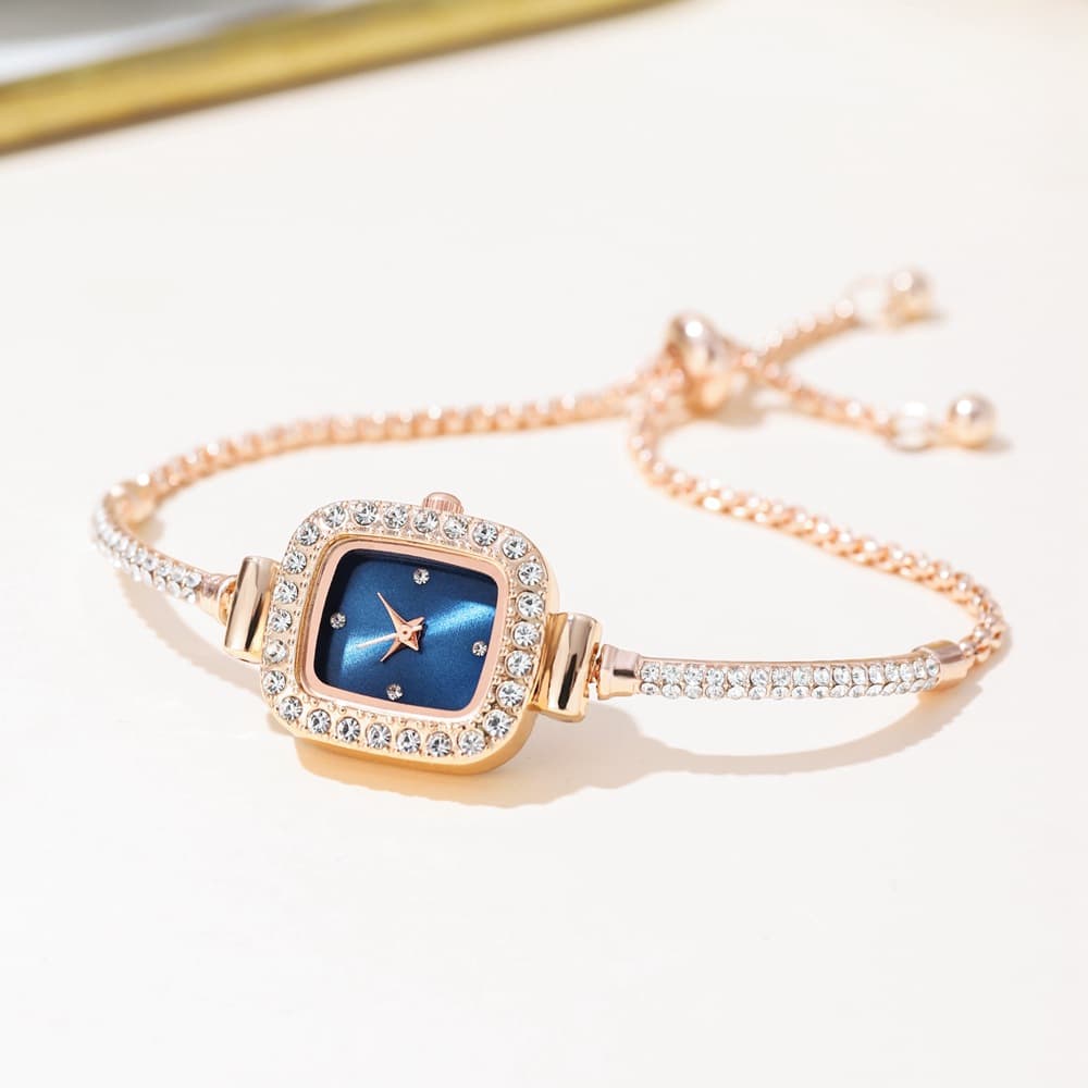 hot-selling square small dial ladies bracelet watch live broadcast with thin strap temperament women's watch one piece of watch