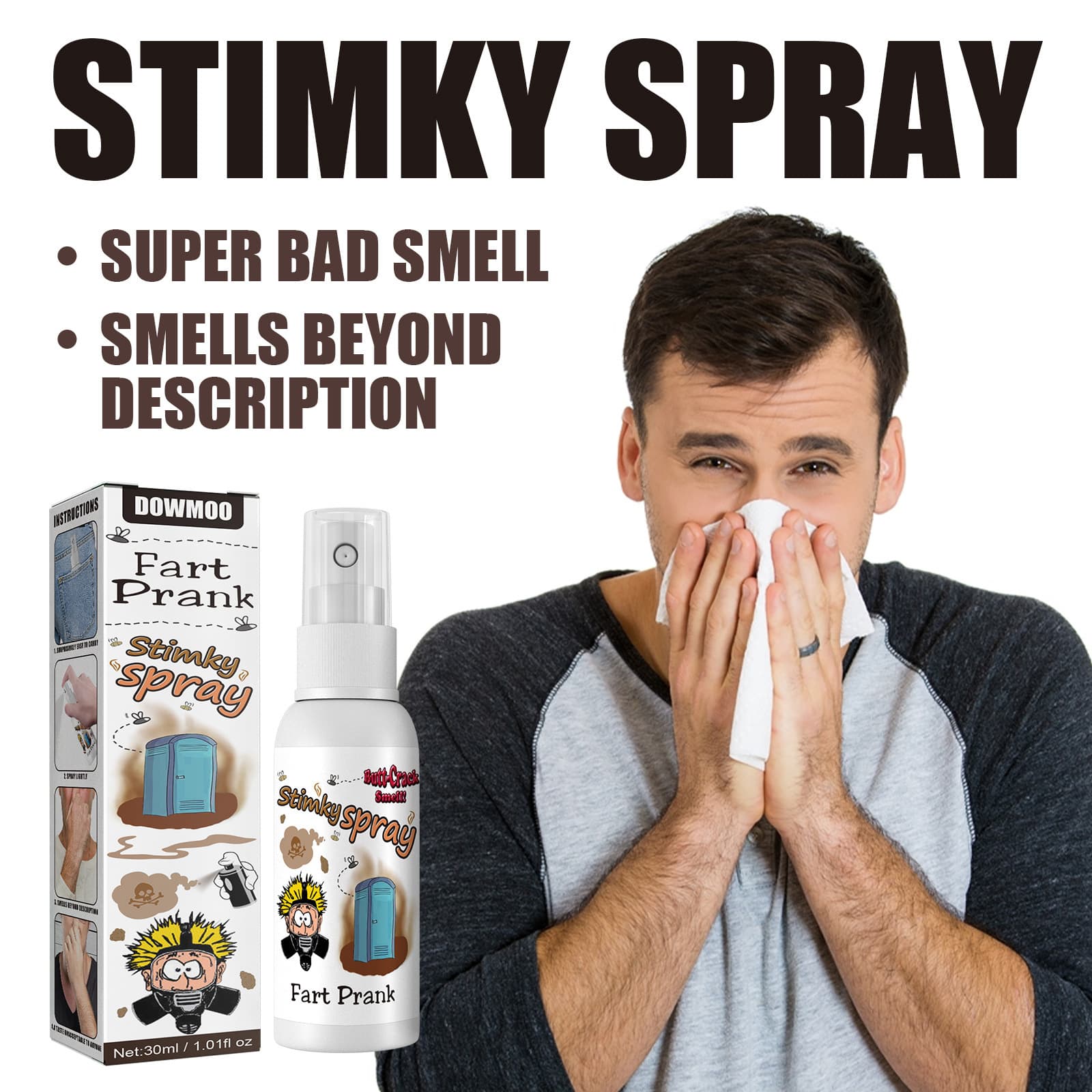 Jue toys Fish concentrated trick entertainment spoof stink liquid spray new