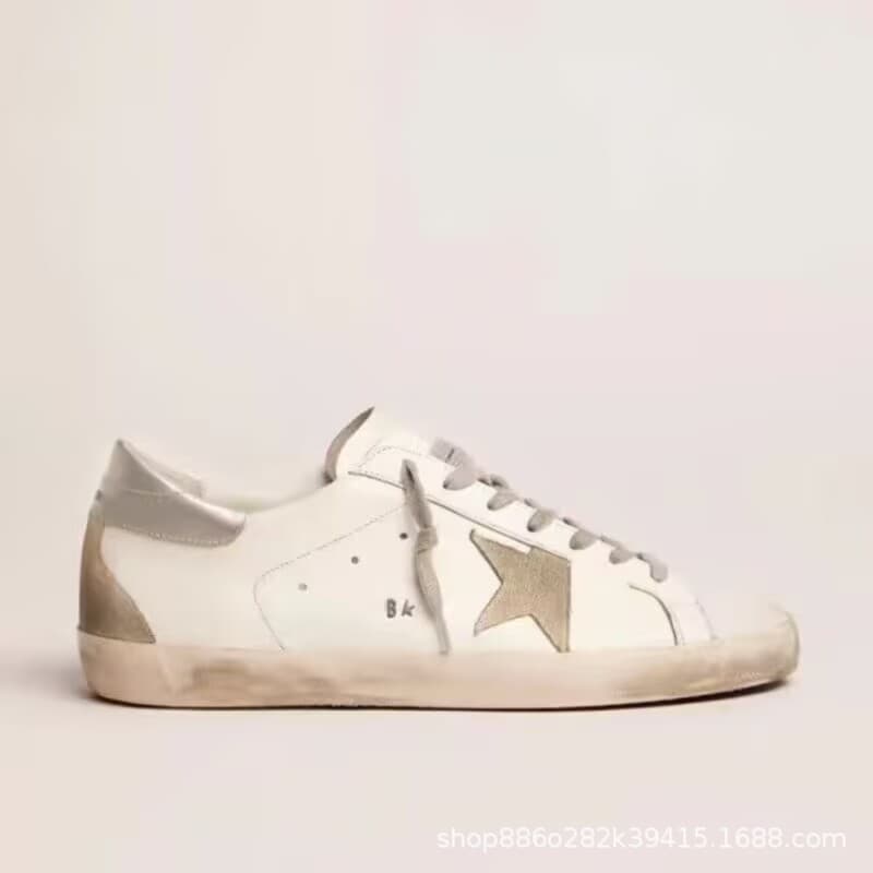 Baskets plates unisexes blanches en cuir véritable, style coréen, chaussures décontractées et confortables