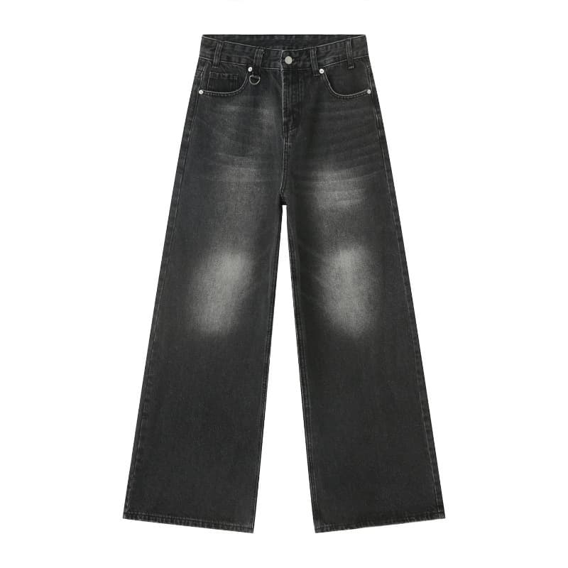 Men's Clothing summer new retro wide leg mopping loose ins jeans